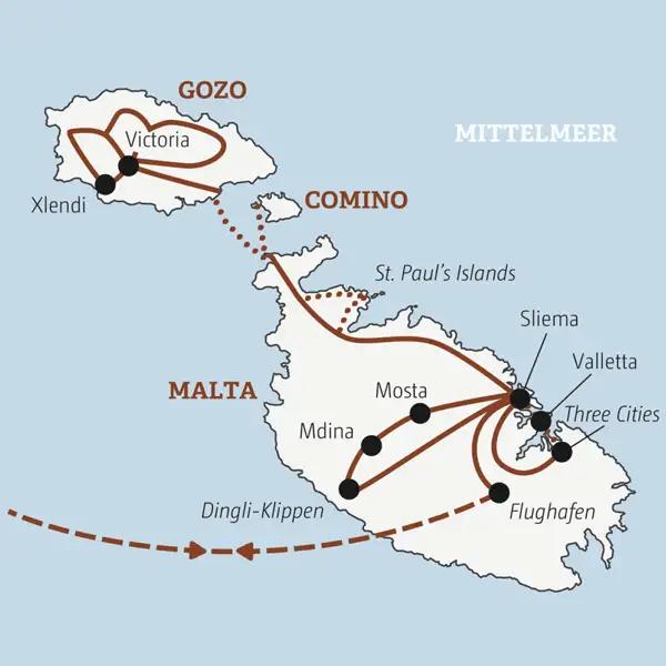 Auf der YOUNG LINE Rundreise Malta – Summer Edition 2026 besuchen junge Traveller zwischen 20 und 35 in der Gruppe die Inseln des maltesischen Archipels.