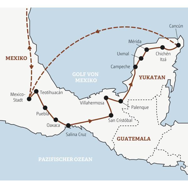 In 2 Wochen die Höhepunkte Mexikos entdecken zum Marco Polo Top-Preis