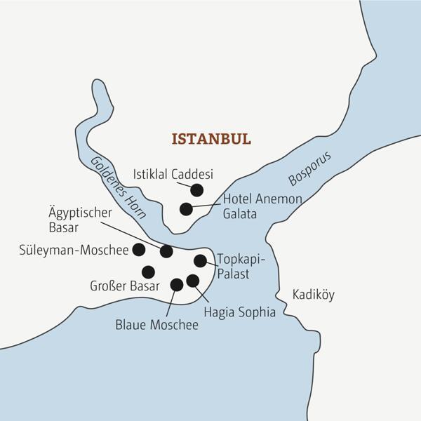 Die Marco Polo Reise in der Mini-Gruppe führt Sie zu den Highlights von Istanbul.