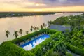 Die Mekong Lodge am Ufer des Mekong ist perfekt, um in Vietnam anzukommen: Die 26 Bungalows, eingebettet in Blumen- und Obstgärten, verbinden regionalen Charme mit Komfort und Natur.