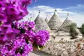 Traditionelle Trulli-Häuser in Apulien, Alberobello, Italien
