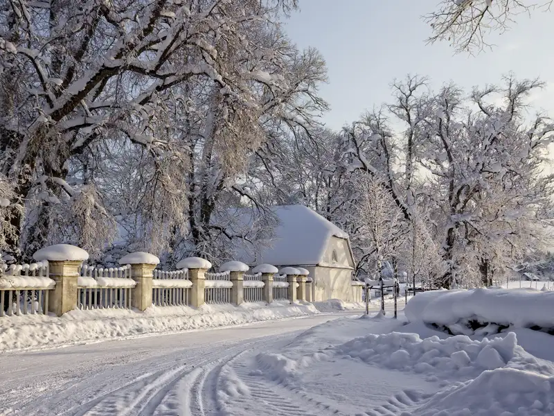 Der Lahemaa-Nationalpark und seine liebevoll restaurierten Gutshöfe ist auch im tiefen Winter auf unserer YOUNG LINE TRAVEL Silvesterreise ein lohnendes Ziel.