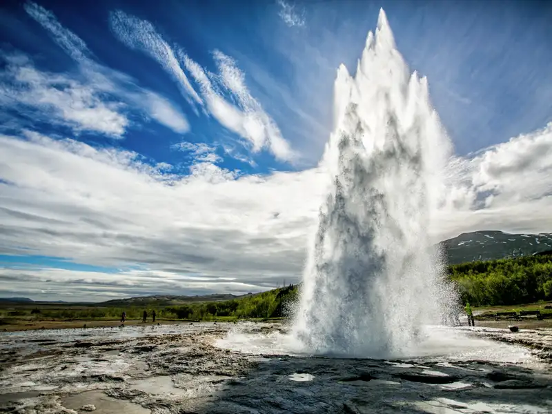 Ein Highlight auf dem Golden Circle ist der Geysir.