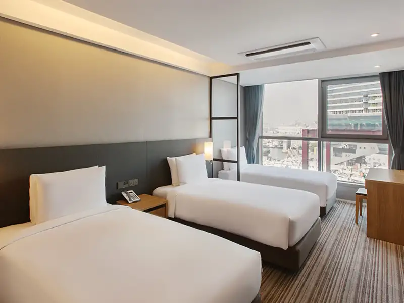 In Busan übernachten Sie in der Premium-Kategorie im Hotel Adela.