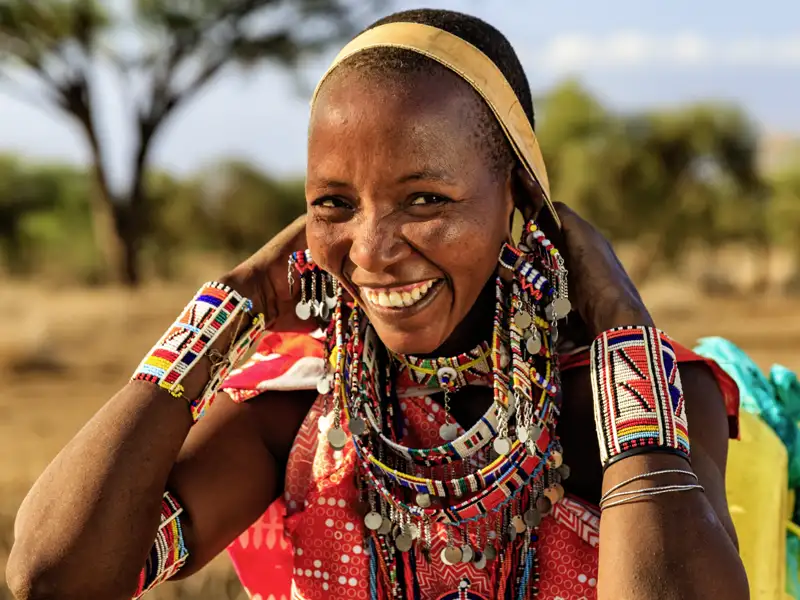 Auf Ihrer Rundreise durch Tansania kommen Sie auch in Gebiete, in denen die Massai leben - wohl die bekannteste Volksgruppe Ostafrikas.