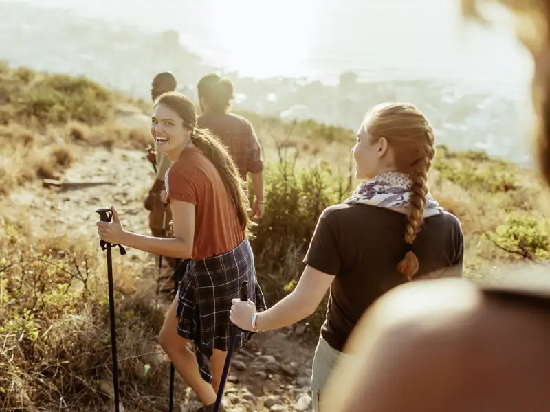 Auf unserer YOUNG LINE TRAVEL Rundreise durch Slowenien unternehmen wir immer wieder Wanderungen mit grandiosen Ausblicken.