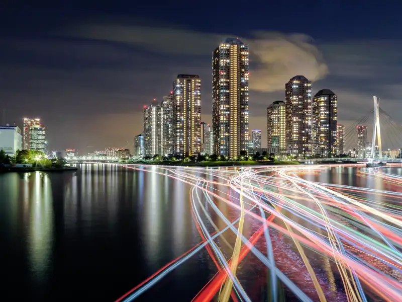 Die Metropole Tokio glitzert vor allem in der Nacht!