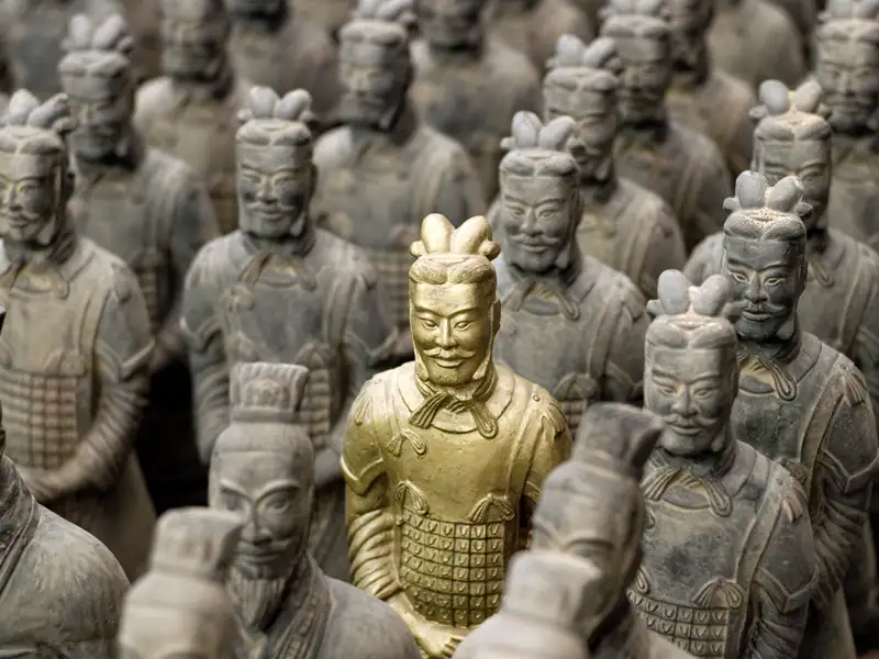 In Xian erwartet Sie auf Ihrer Rundreise durch China eine der größten Sensationen der Archäologie: die Terrakotta-Armee.
