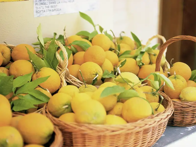 Unter der Mittelmeersonne reifen Orangen auf den Kykladen besonders gut. Auf unserer Rundreise haben wir immer wieder Gelegenheit zu probieren.