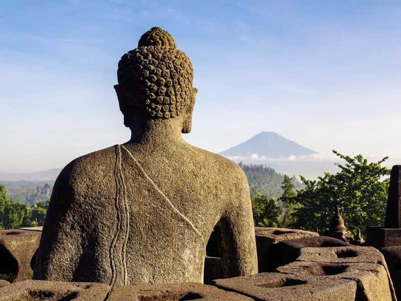 Ihr individuelle Reise nach Indonesien hat viele Highlights im Programm, zum Beispiel den eindrucksvollen Tempel Borobudur auf Java.