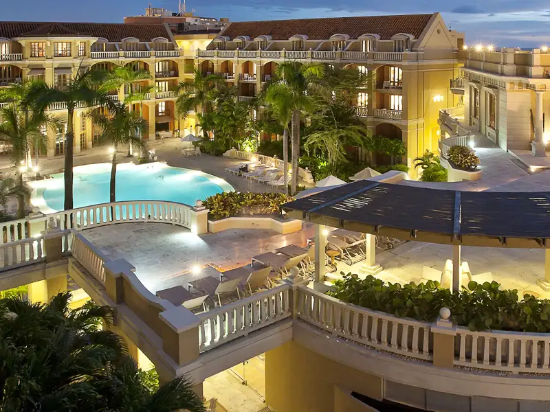 Wenn Sie auf Ihrer individuellen Rundreise durch Kolumbien die Kategorie Luxus-Hotels gebucht haben, übernachten Sie in Cartagena im Sofitel Santa Clara.