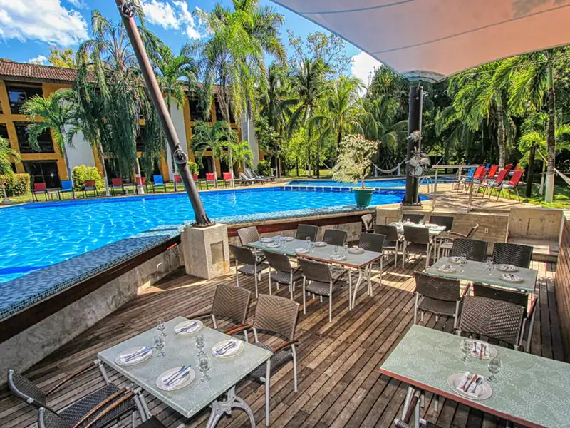 Wir übernachten im Hotel Ciudad Real Palenque