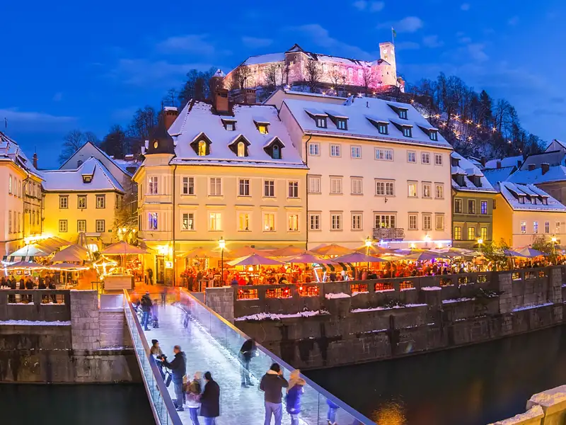 Auf dieser Silvesterreise erleben wir die Hauptstadt von Slowenien im Winter gemeinsam auf unserer YOUNG LINE TRAVEL Reise