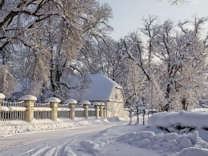 Der Lahemaa-Nationalpark und seine liebevoll restaurierten Gutshöfe ist auch im tiefen Winter auf unserer YOUNG LINE TRAVEL Silvesterreise ein lohnendes Ziel.
