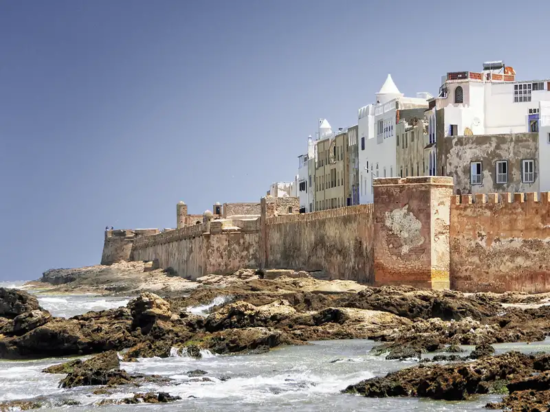 Während Ihrer Marokko-Reise unternehmen Sie auch einen Abstecher zum, Atlantik, in die Küstenstadt Essaouira.