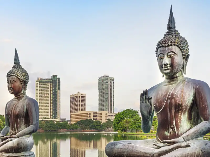 Tradition und Moderne liegen eng beieinander in Sri Lankas Hauptstadt Colombo. Wir erleben sie auf unserer Maro Polo Top Preis Reise.