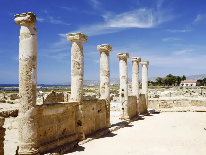 Auf unserer Rundreise auf Zypern erfahren wir viel über vergangene Zeiten und können uns mit etwas Fantasie und der zahlreichen Ruinen ein Bild von damals machen.