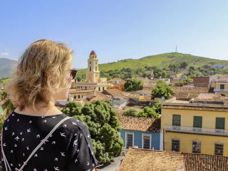 Blick über die Dächer der historischen Altstadt von Trinidad (UNESCO-Welterbe) - nur eines der Highlights auf Ihrer Rundreise durch Kuba mit Marco Polo.