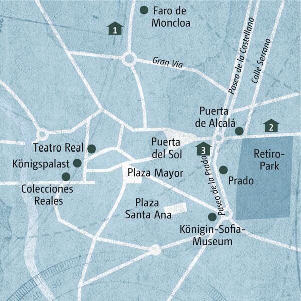 Karte Madrid