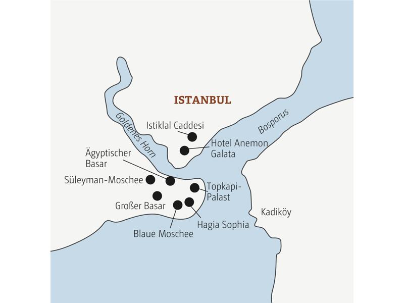 Die Marco Polo Reise in der Mini-Gruppe führt Sie zu den Highlights von Istanbul.