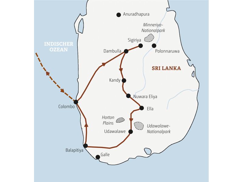 Auf unserer Marco Polo Top Preis Reise nach Sri Lanka erlebin wir Natur und Kultur, Kulinarik und Entspannung am Strand