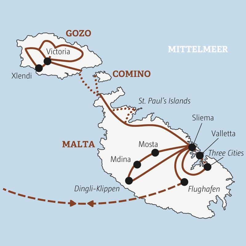 Auf der YOUNG LINE Rundreise Malta – Summer Edition 2026 besuchen junge Traveller zwischen 20 und 35 in der Gruppe die Inseln des maltesischen Archipels.