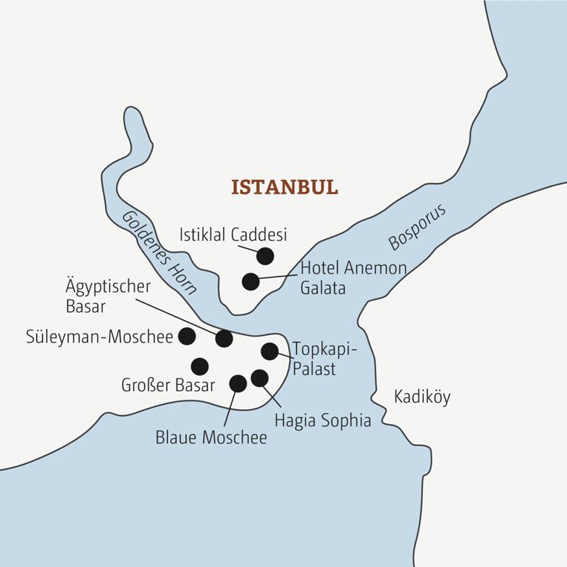 Die Marco Polo Reise in der Mini-Gruppe führt Sie zu den Highlights von Istanbul.